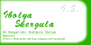 ibolya skergula business card